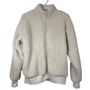VS Fleece Jacket Small Off White with Full Zip Women’s